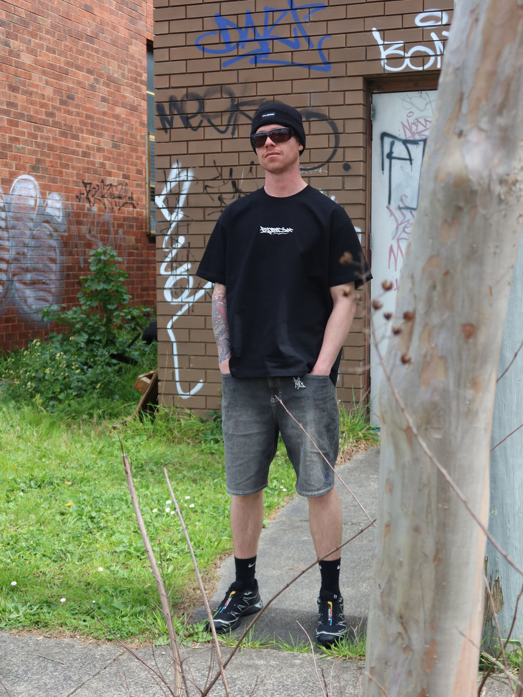 Black Heavyweight Tag Tee