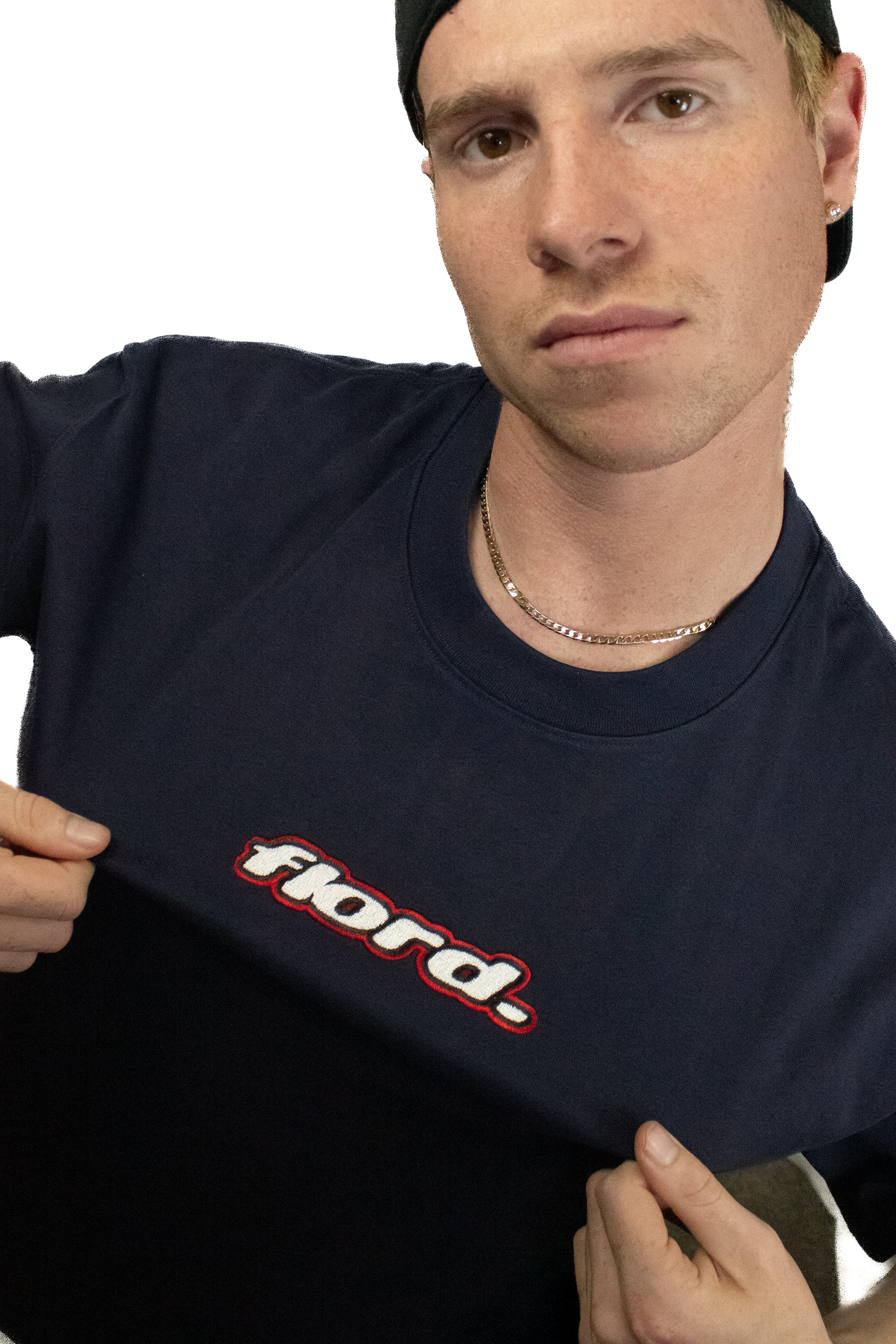 Navy Heavyweight Lowercase Tee