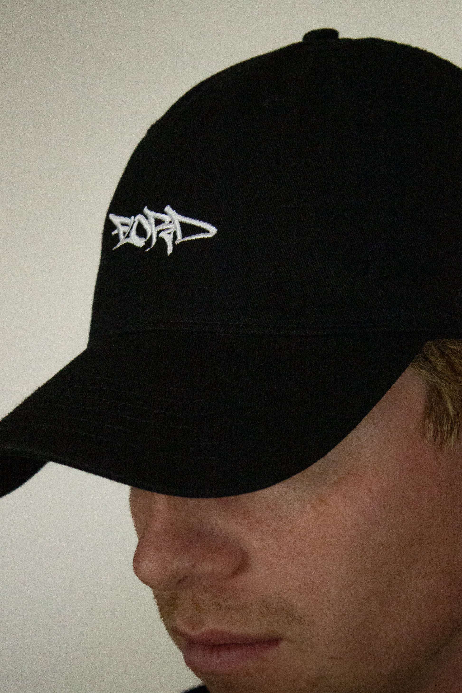 Black Simple Soft Top Cap