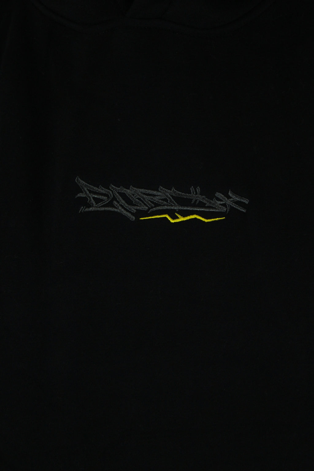 Black and Grey/Yellow Premium Tag Hoodie