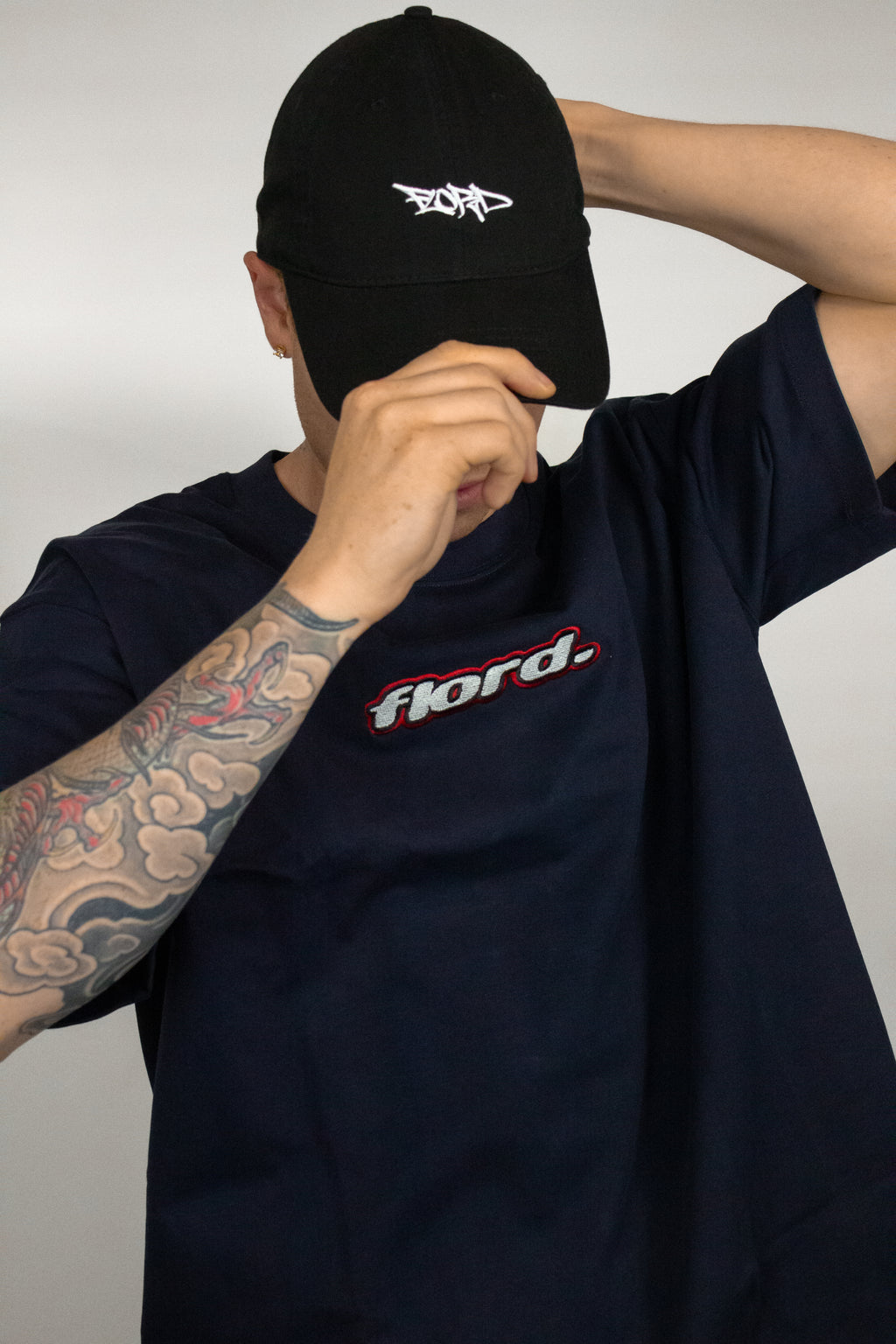 Navy Heavyweight Lowercase Tee