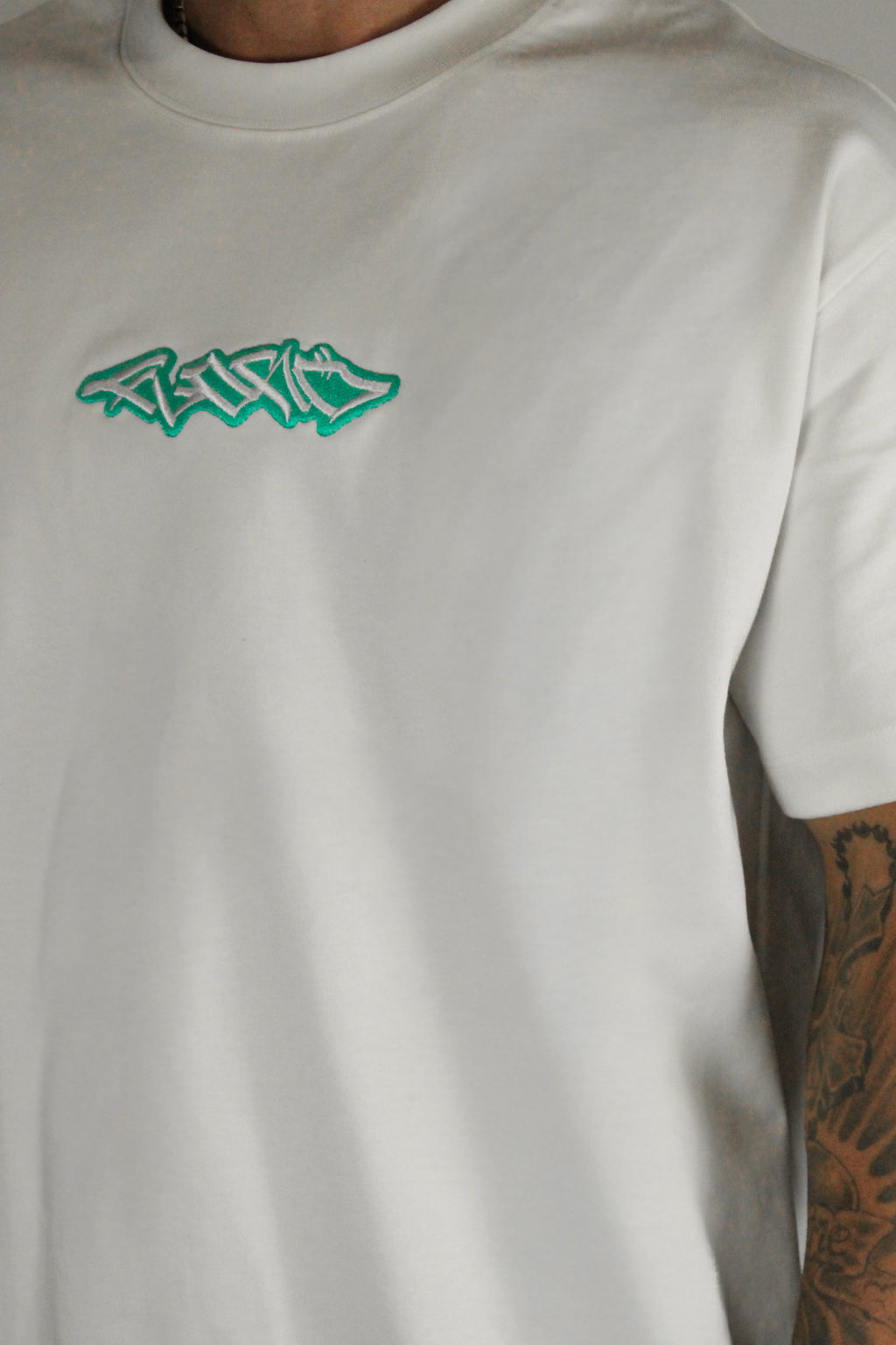 White Heavyweight Ocean Tee