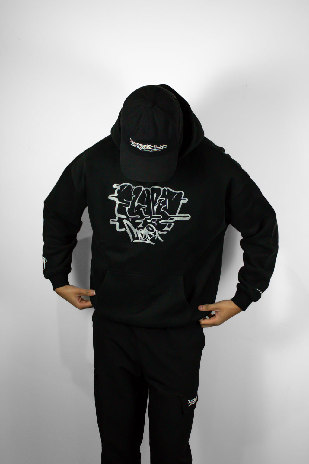 Black Box Fit Reflective Graphic Hoodie