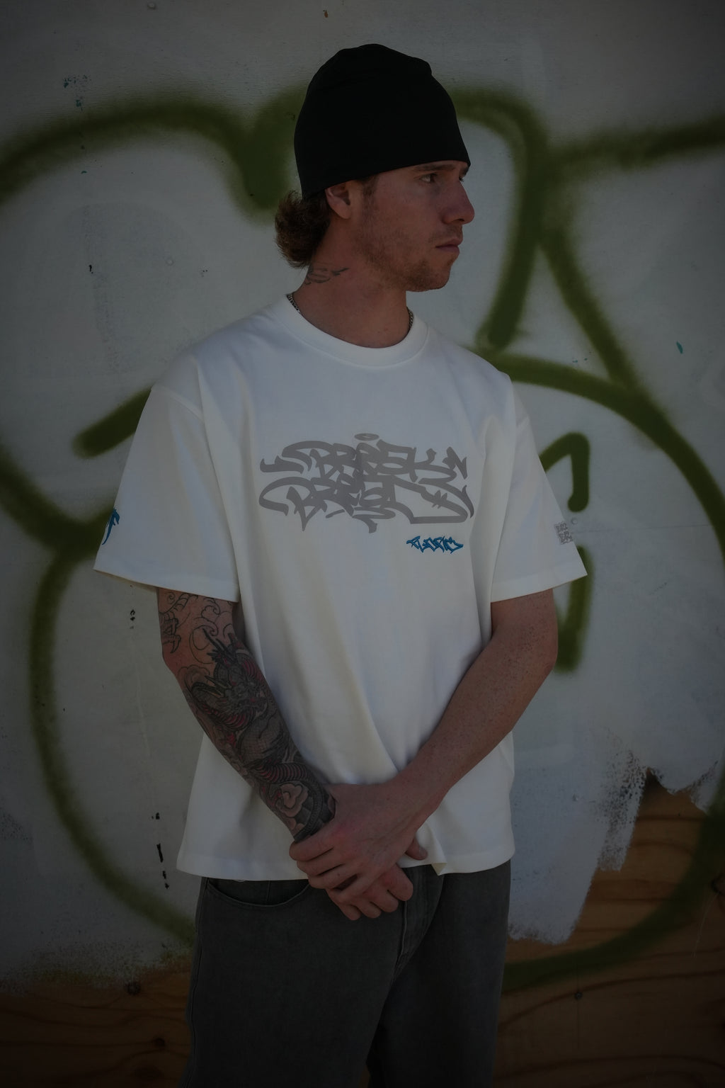 White Beatdown Tee