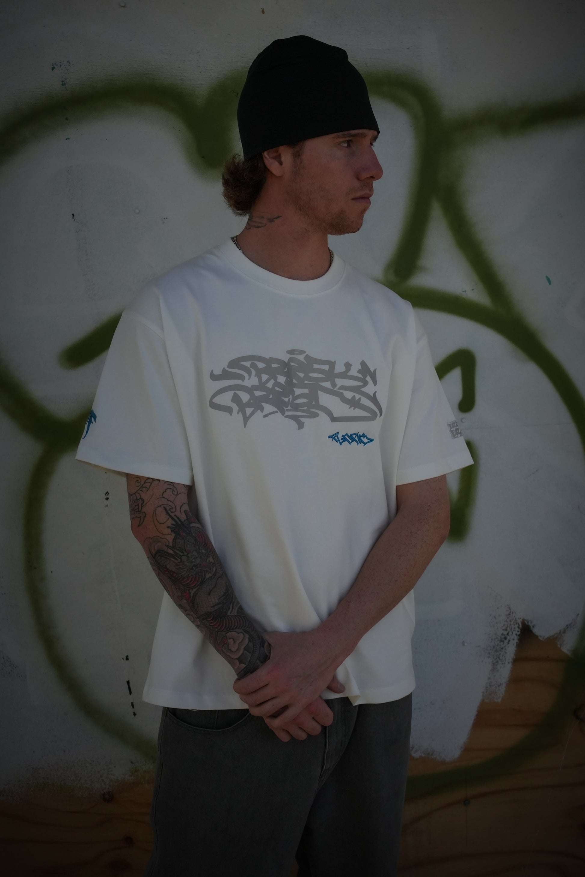 White Beatdown Tee