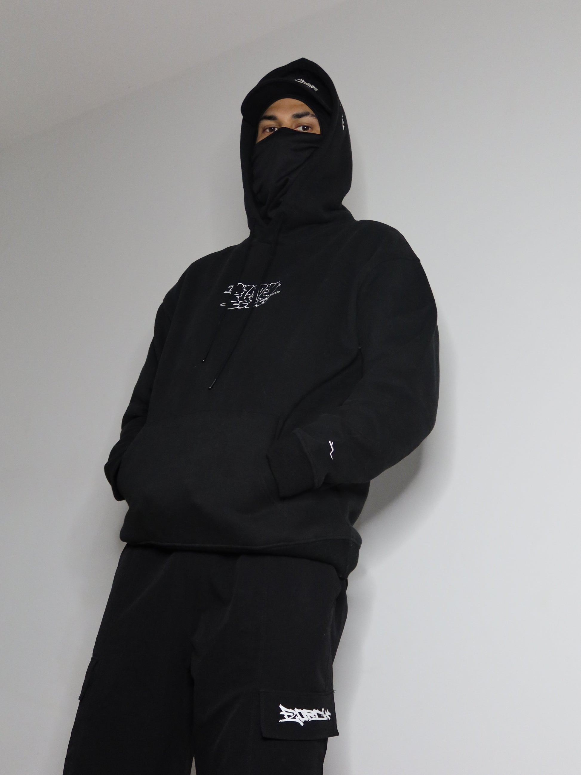 Black & White Premium Throwie Hoodie