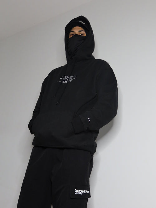 Black & White Premium Throwie Hoodie