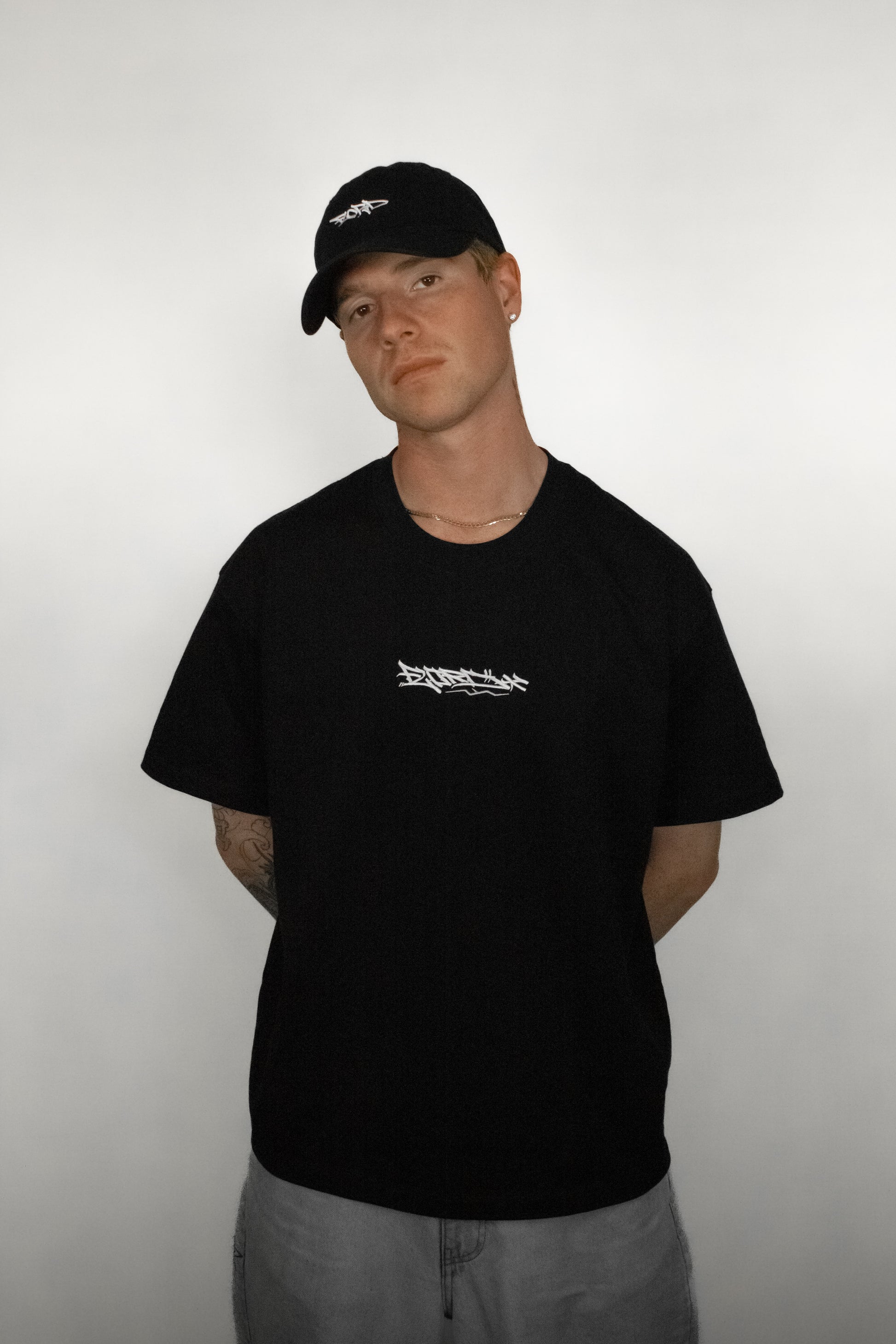 Black Heavyweight Tag Tee