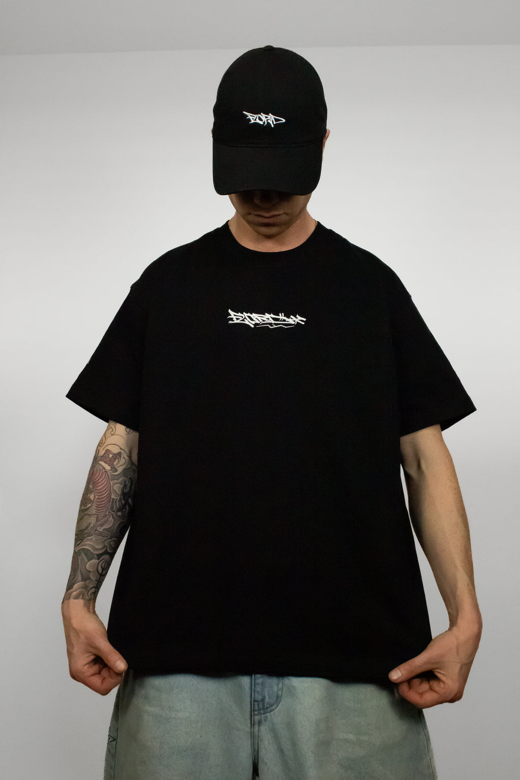 Black Heavyweight Tag Tee
