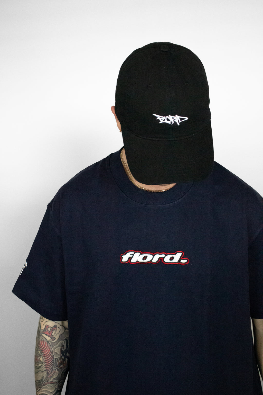 Navy Heavyweight Lowercase Tee