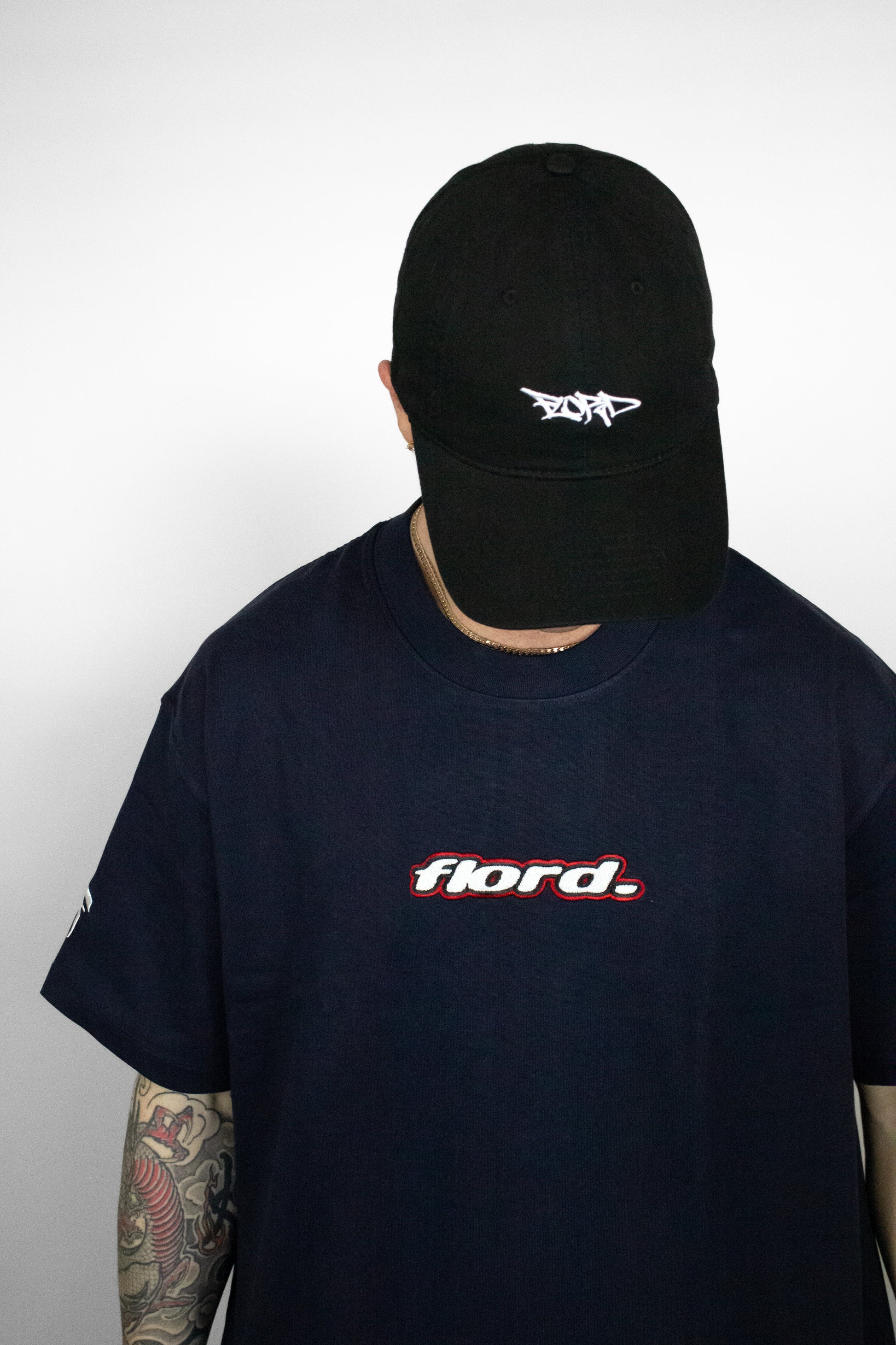 Navy Heavyweight Lowercase Tee