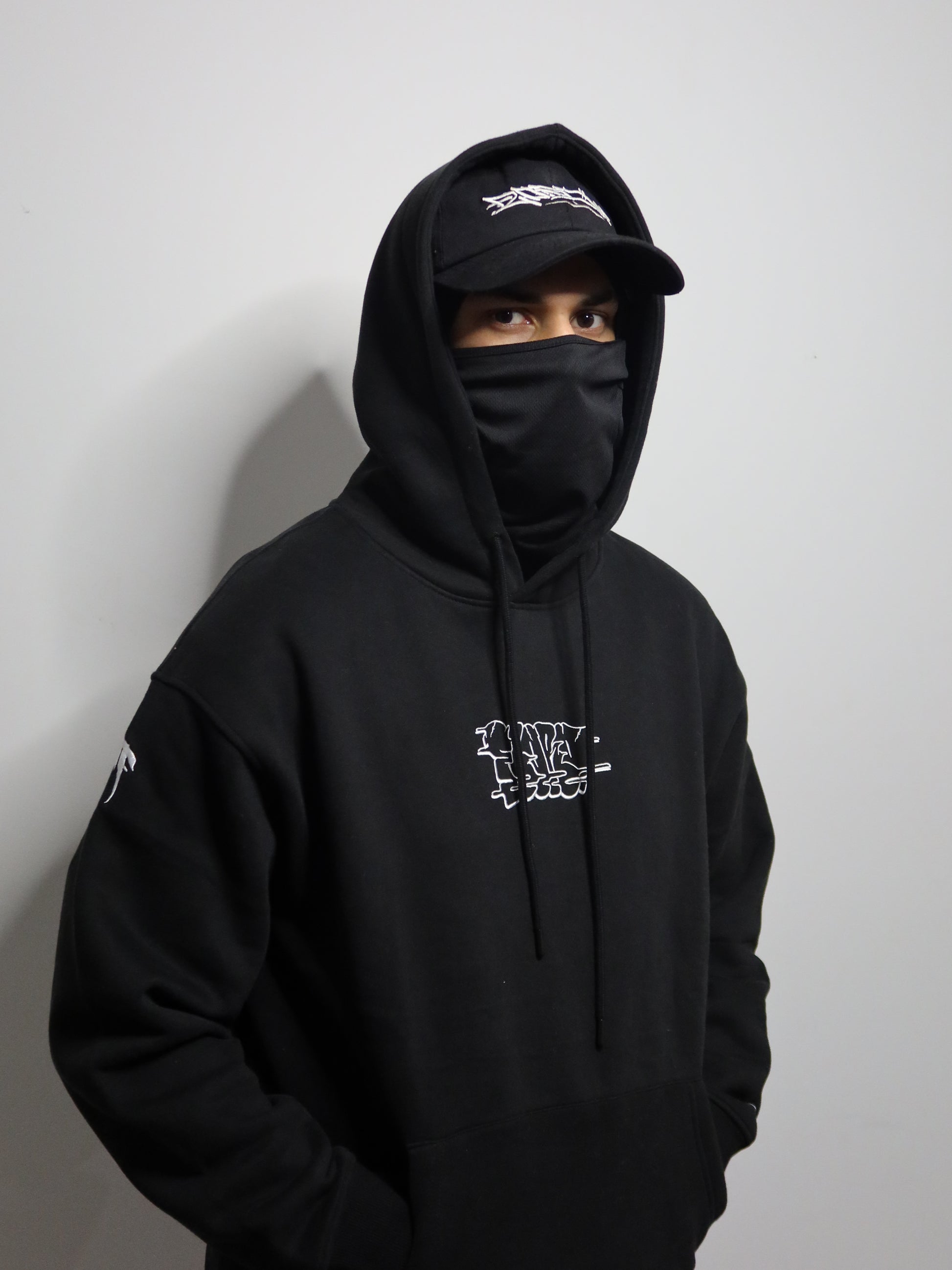 Black & White Premium Throwie Hoodie