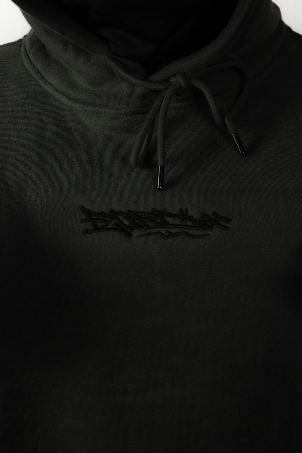 Charcoal and Black Premium Tag Hoodie