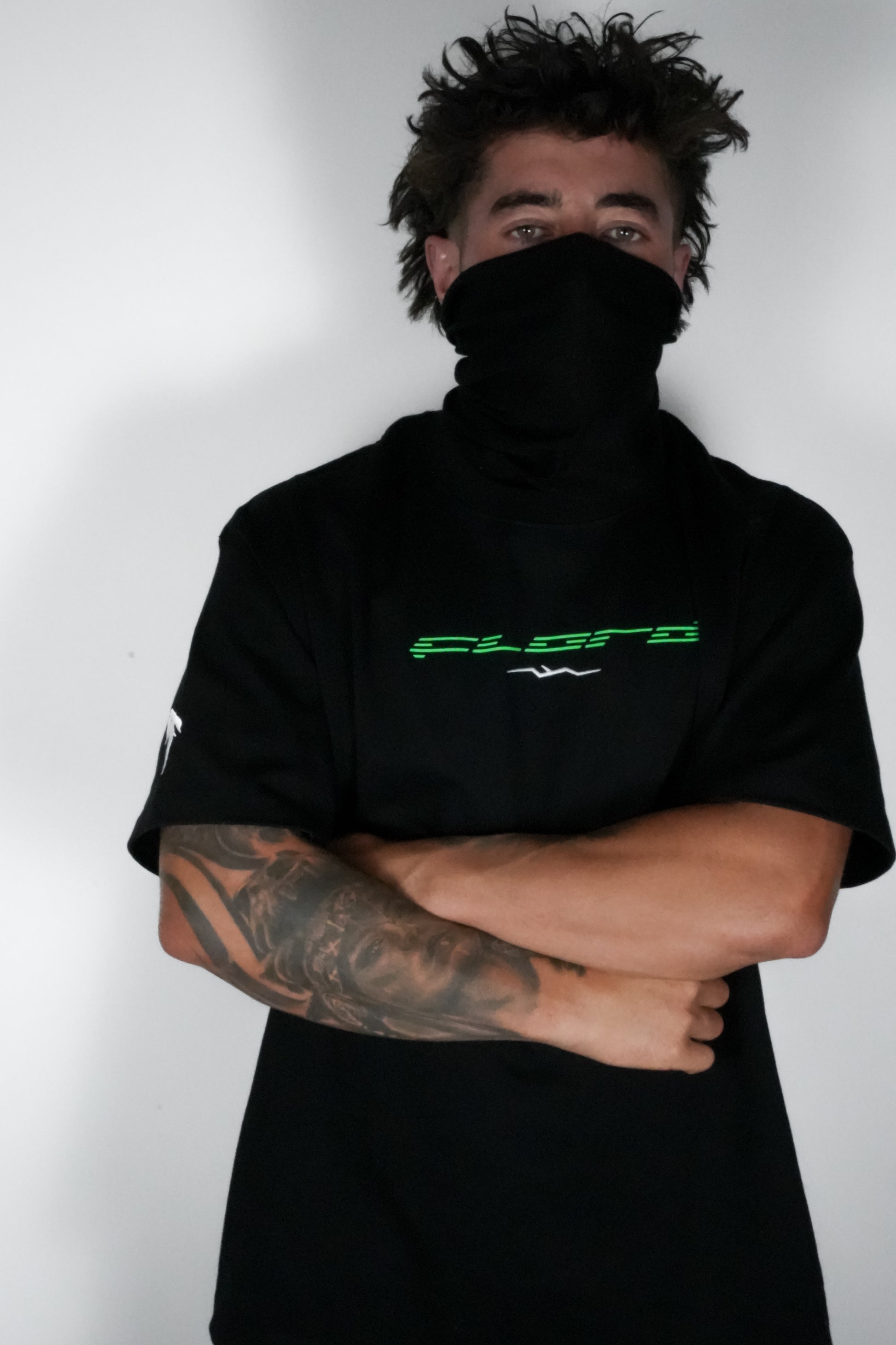 Black Heavyweight Glow Tee