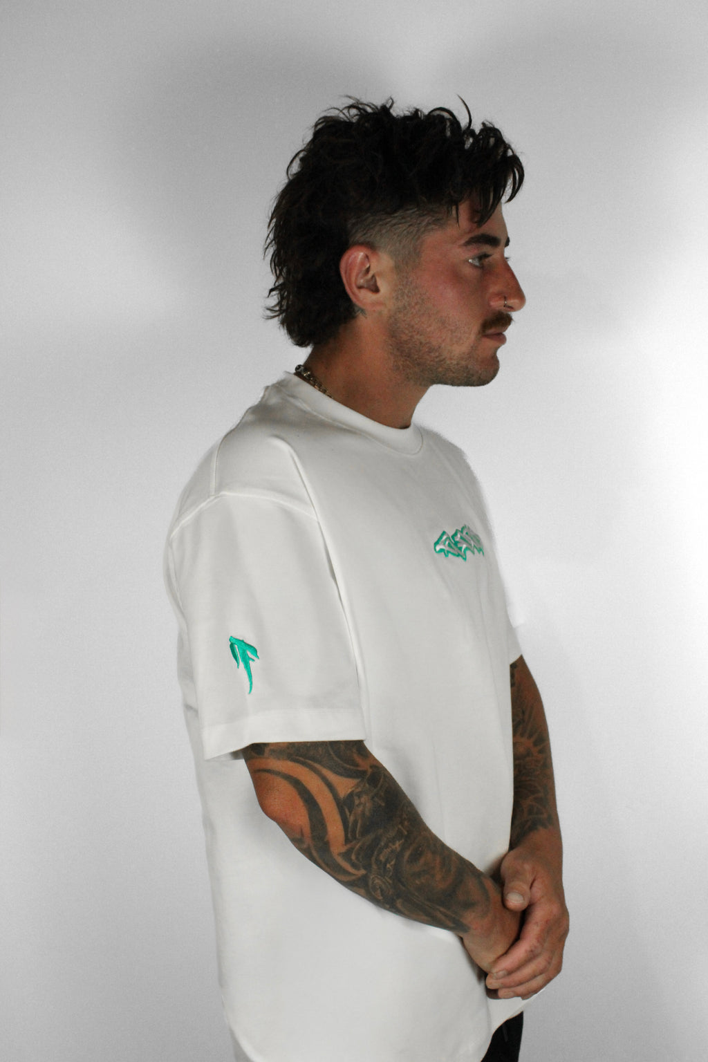 White Heavyweight Ocean Tee