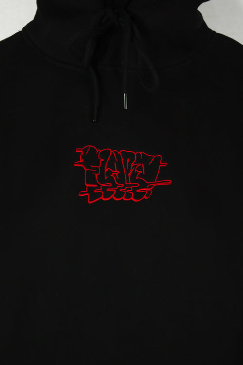 Black & Red Premium Throwie Hoodie