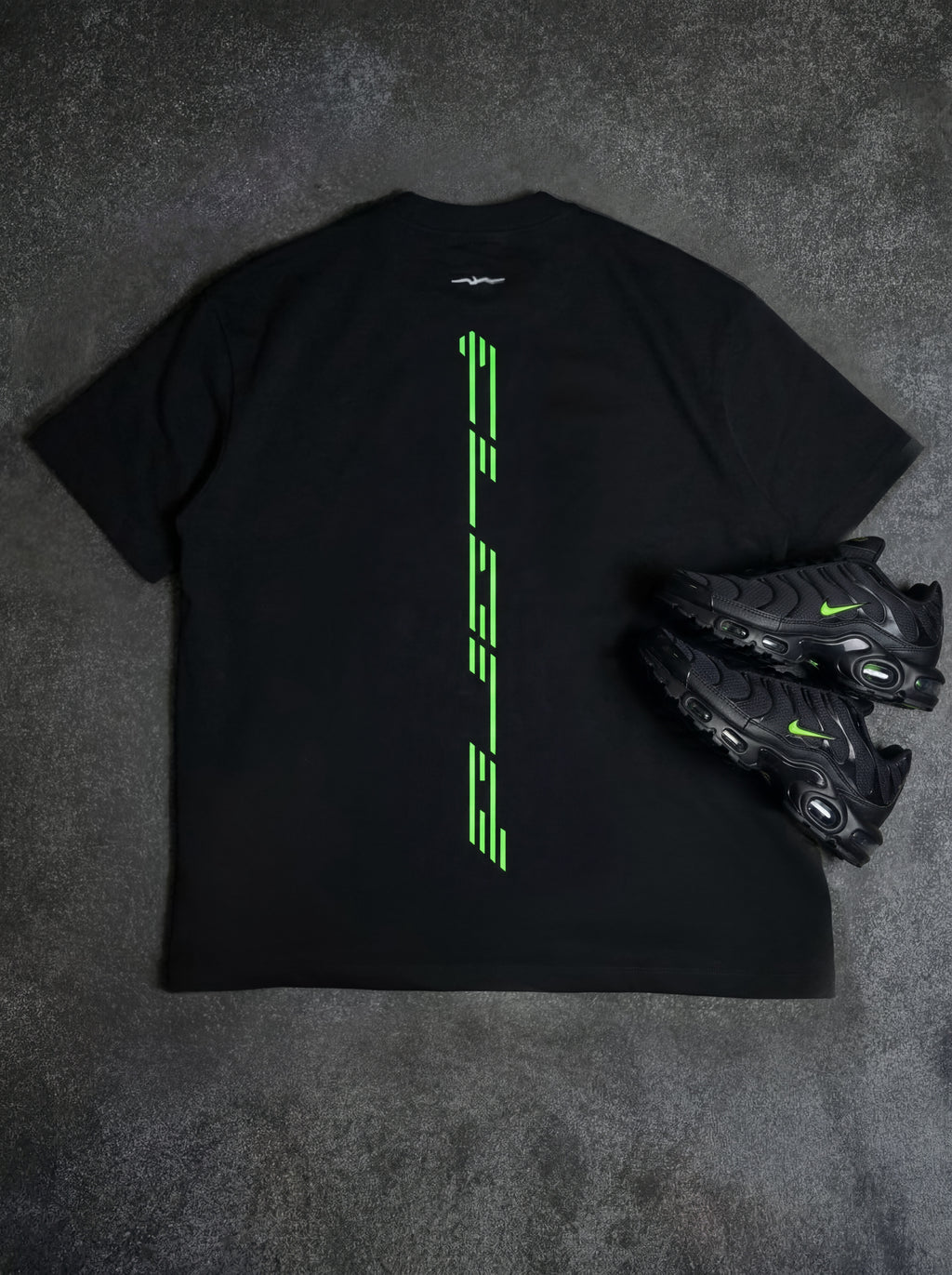 Black Heavyweight Glow Tee