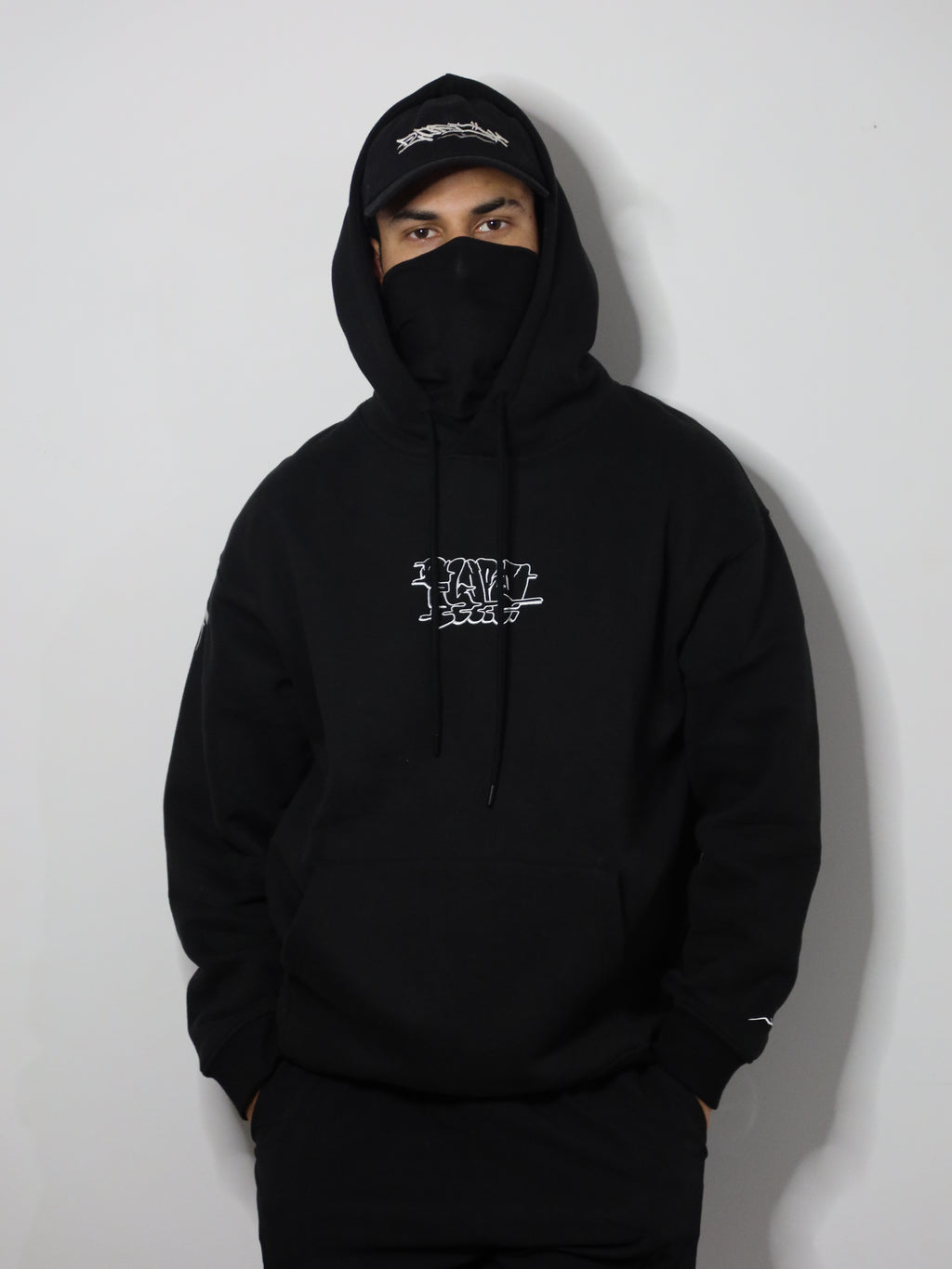 Black & White Premium Throwie Hoodie