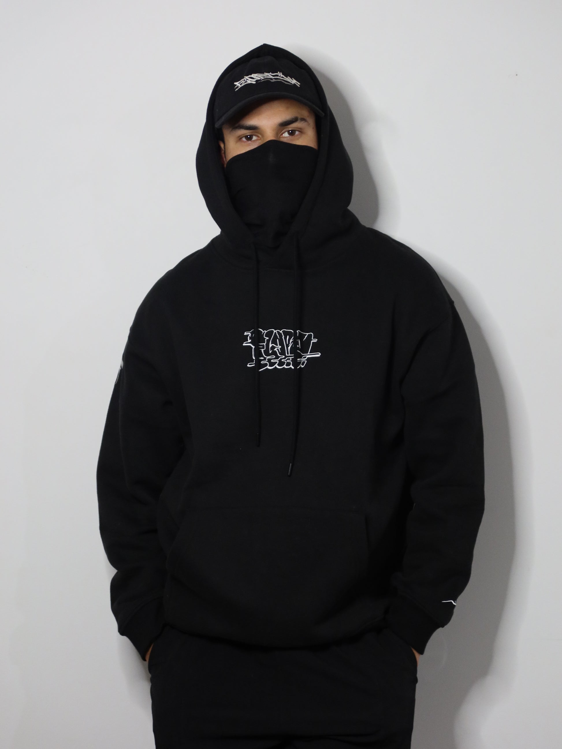 Black & White Premium Throwie Hoodie
