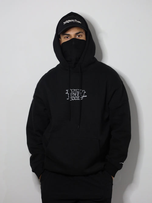 Black & White Premium Throwie Hoodie