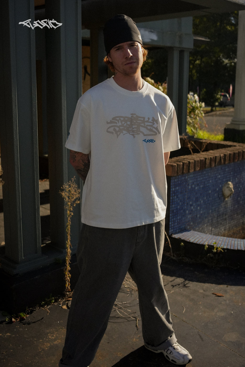 White Beatdown Tee