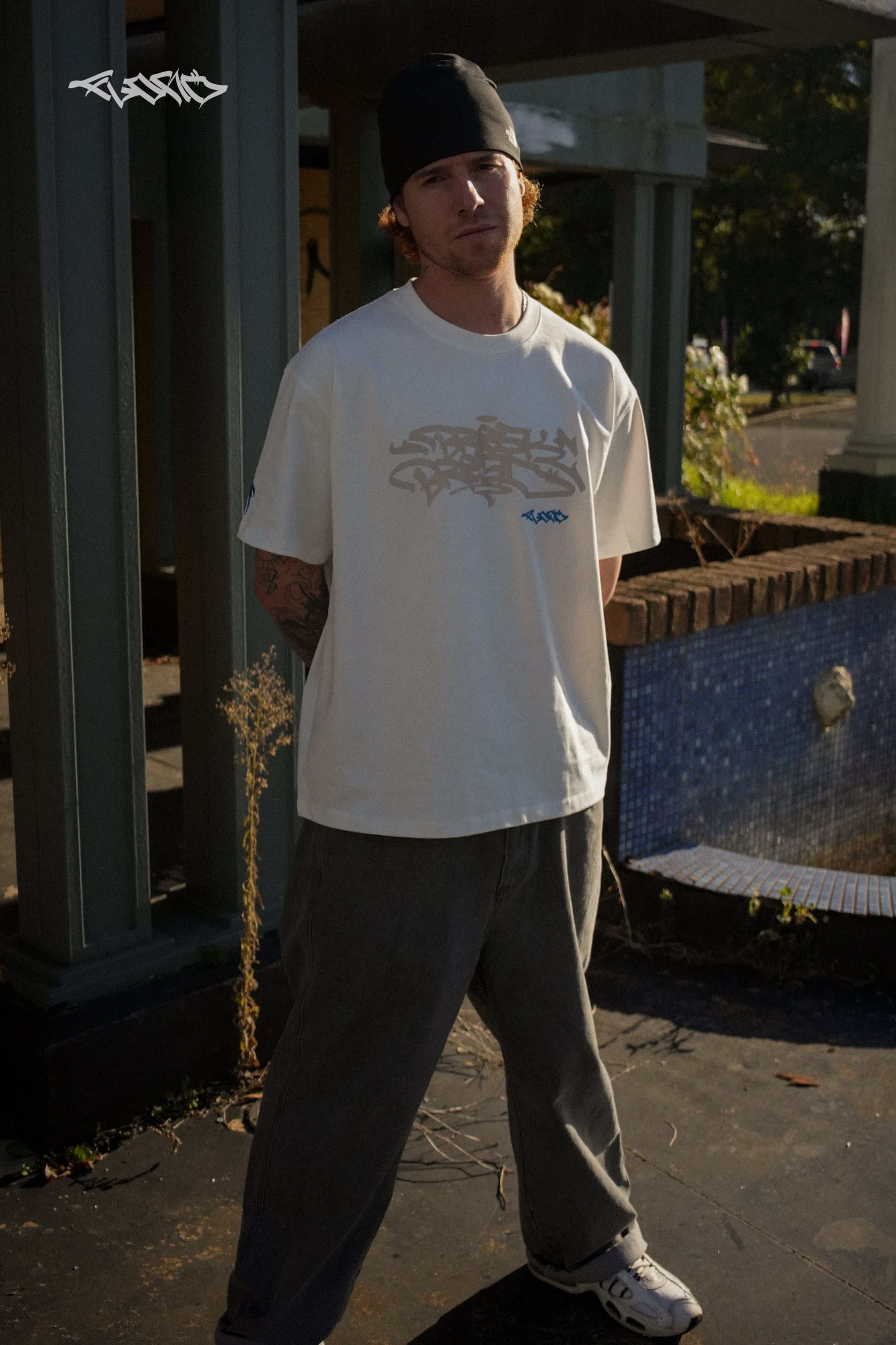 White Beatdown Tee