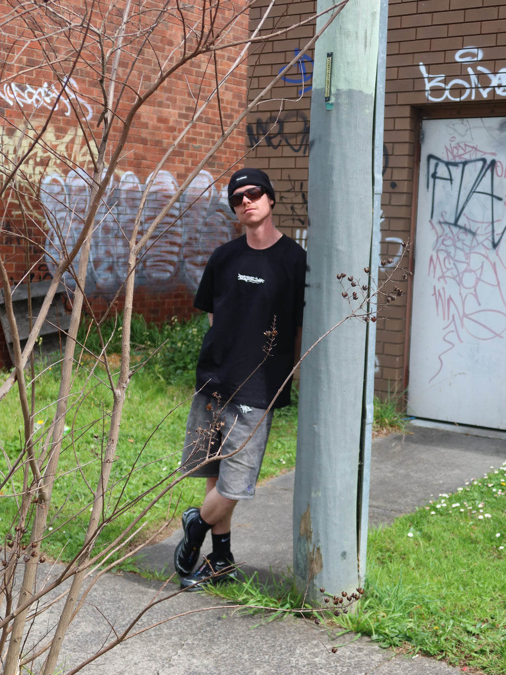 Black Heavyweight Tag Tee