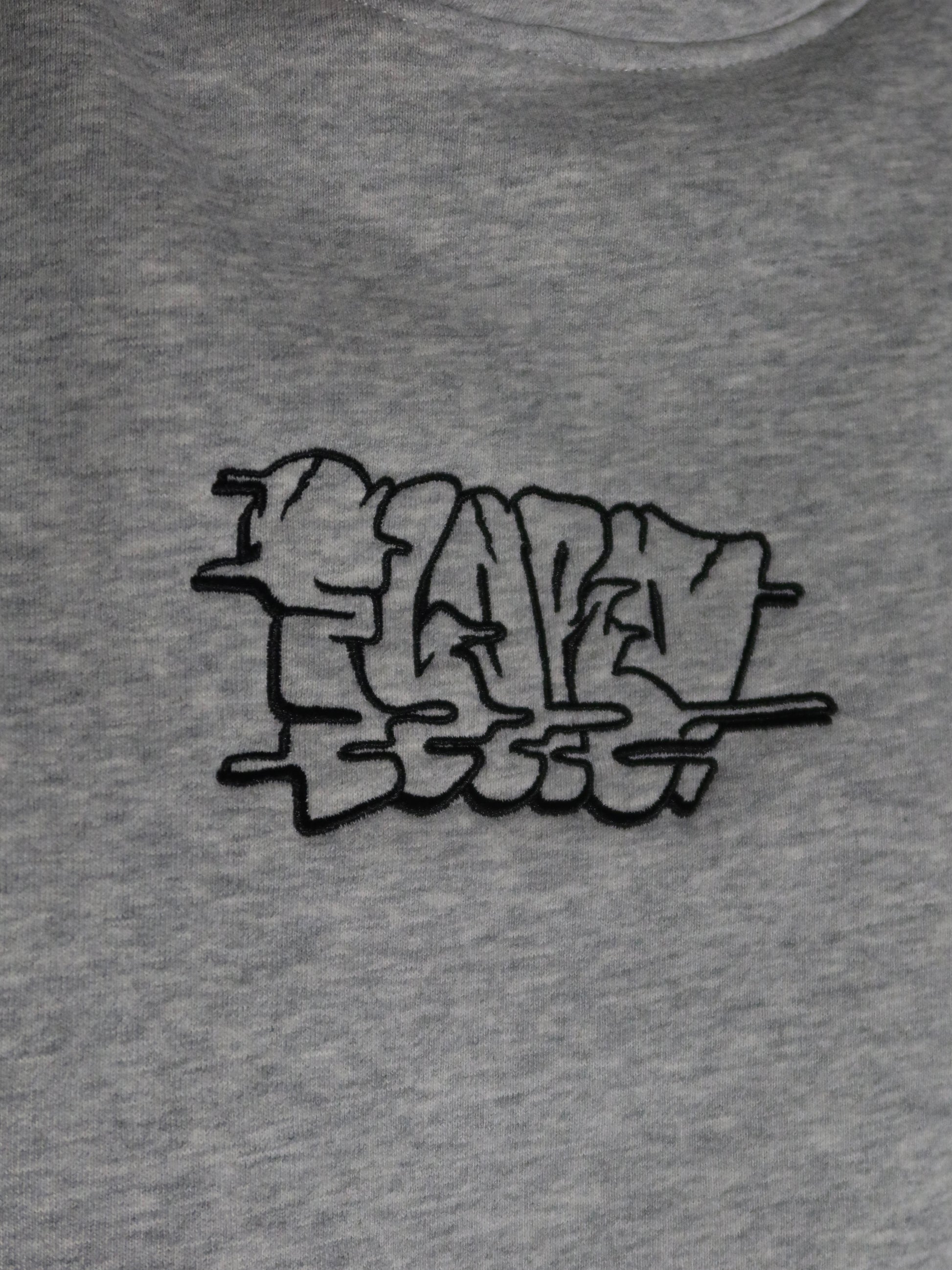 Marl Grey & Black Premium Throwie Hoodie