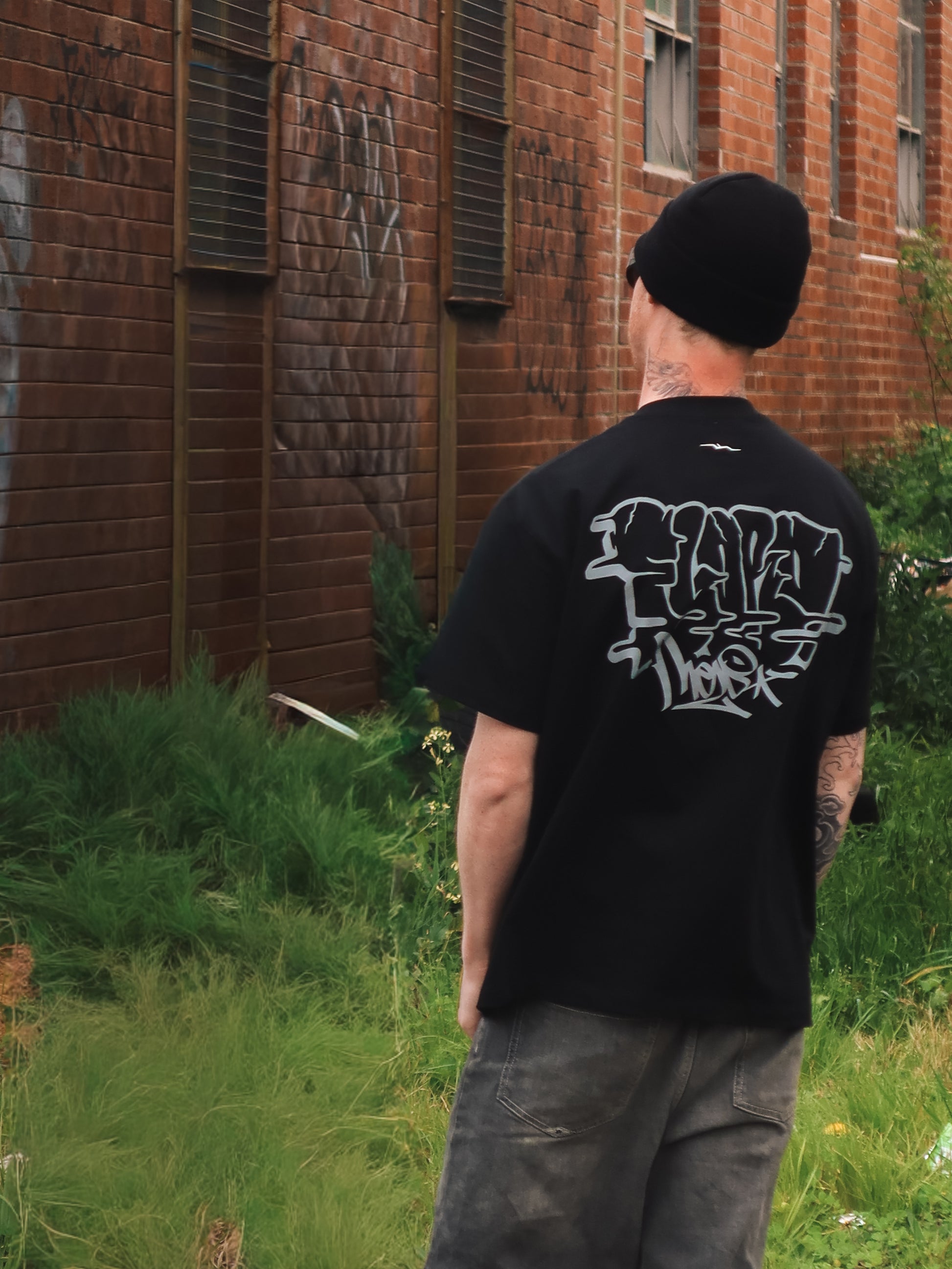Black Heavyweight Tag Tee