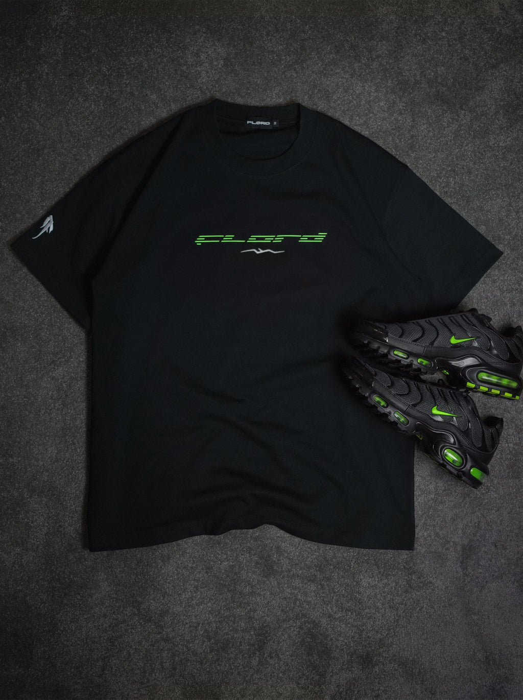 Black Heavyweight Glow Tee