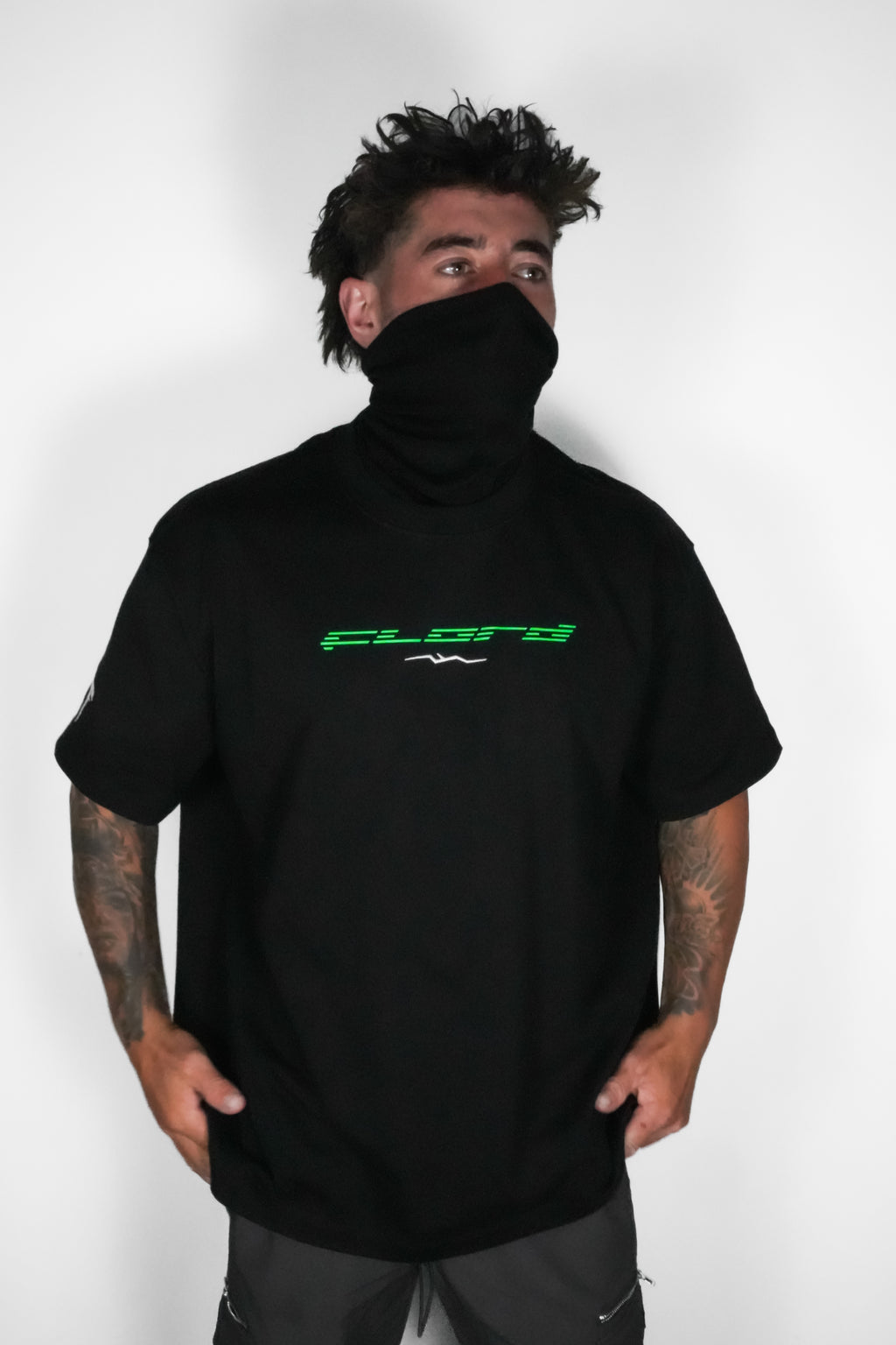 Black Heavyweight Glow Tee