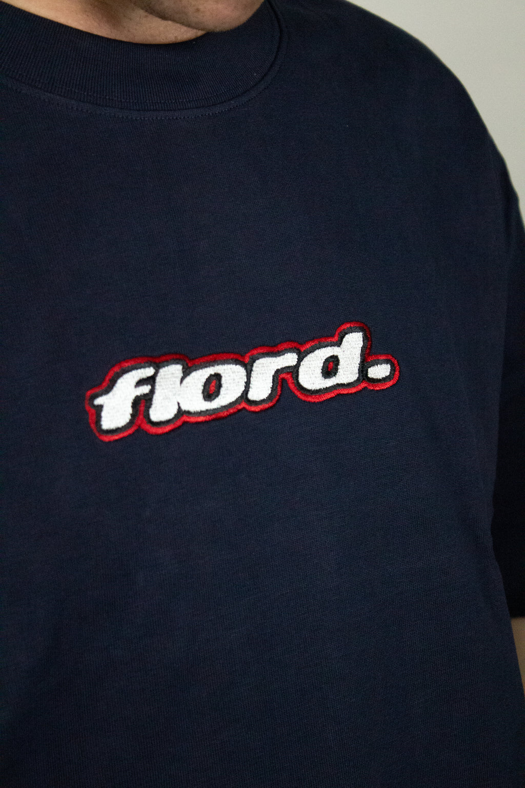 Navy Heavyweight Lowercase Tee