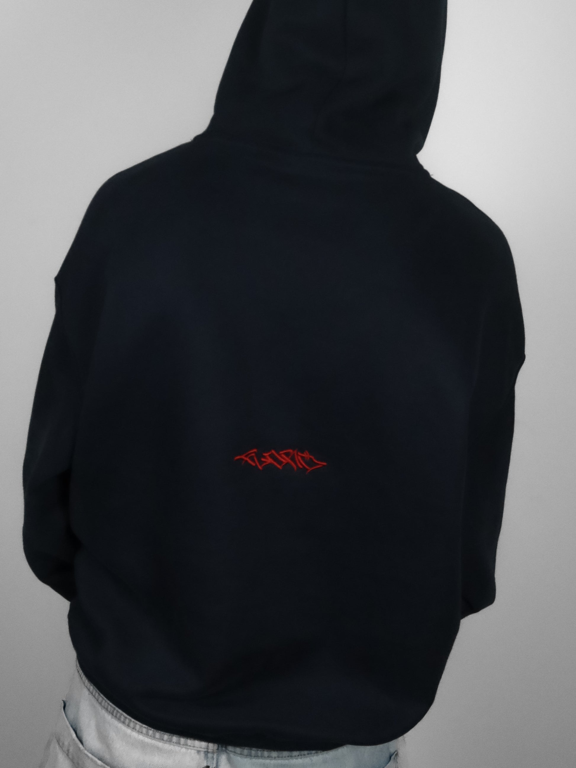 Navy Box Fit Lowercase Hoodie