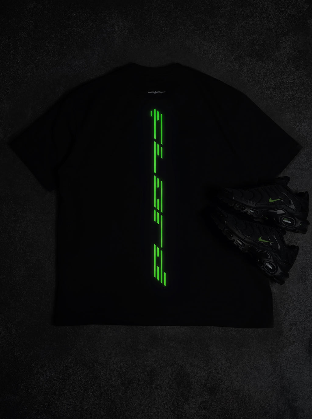 Black Heavyweight Glow Tee