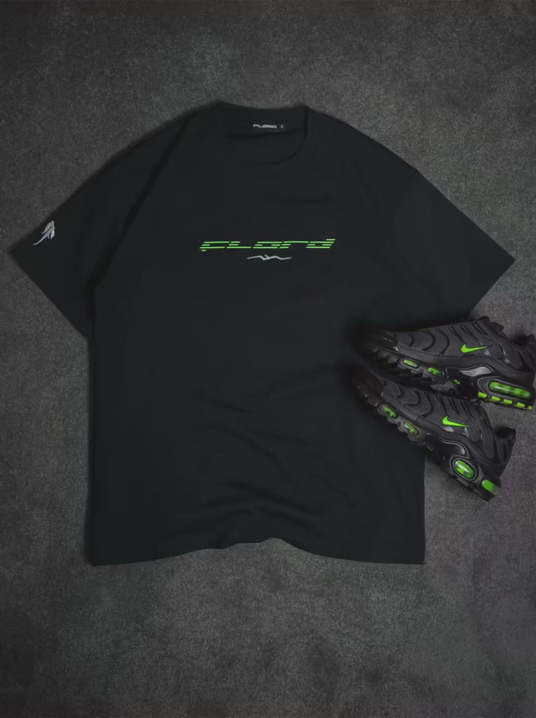 Black Heavyweight Glow Tee